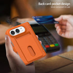 Spring-Loaded Hinge Protection Case with Card Slot for iPhone Duo