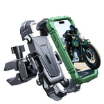 Universal Motorcycle Phone Mount with Shock Absorption Holder