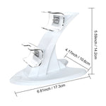 Dual-Port Charging Station for PlayStation 5 Gamepads with Light Indicator