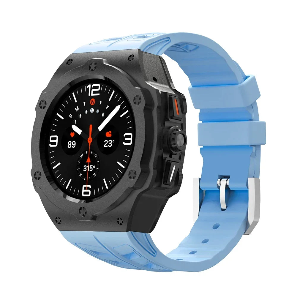Aluminum Case with Silicone Strap for Samsung Galaxy Watch Ultra and Samsung Galaxy Watch Ultra (2025)