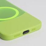 Fluorescent Green Slim Matte MagSafe Case for iPhone 17 Series