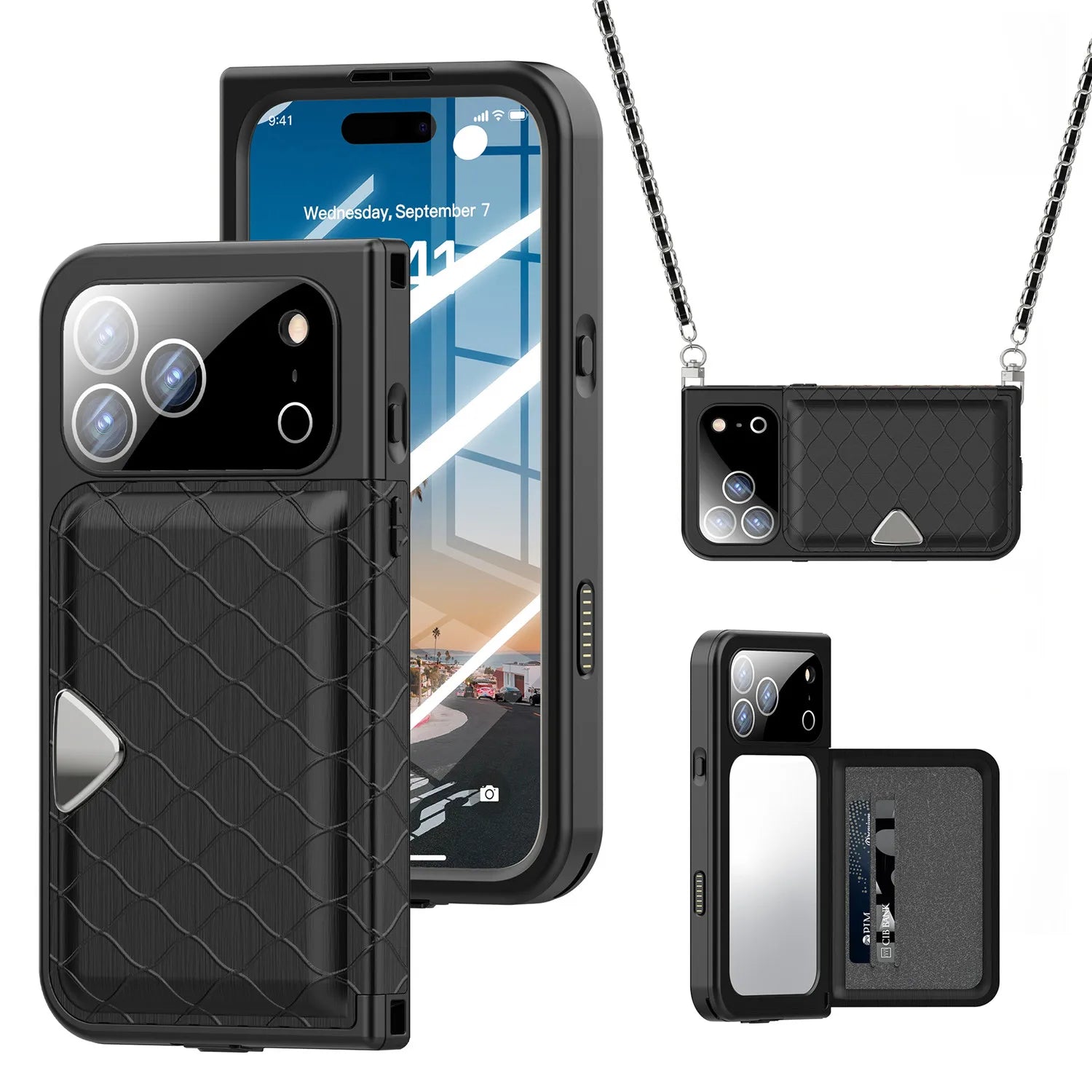 Shellbox Mirror Waterproof Case with Strap for iPhone 17 Series