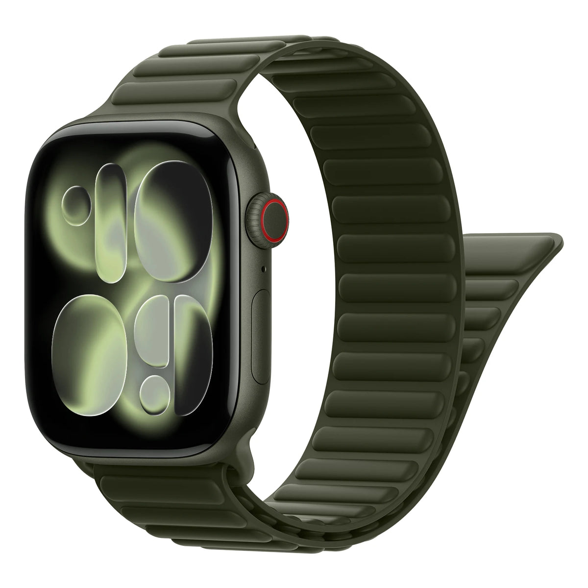 Silicone Magnetic Closure Band with N55 Magnets for Apple Watch