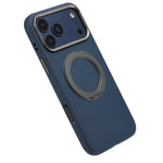 Luxury PU Leather MagSafe Case with Ring Holder for iPhone 17 Series