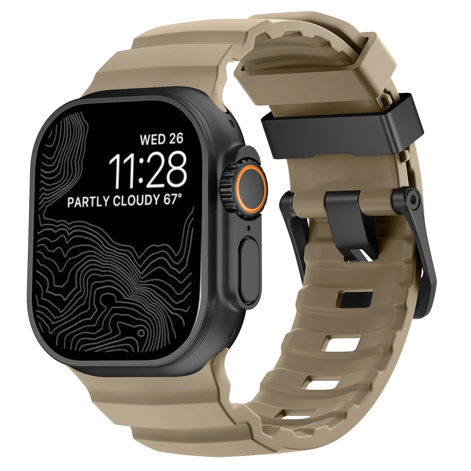 Durable Trail Silicone Replacement Strap for Apple Watch