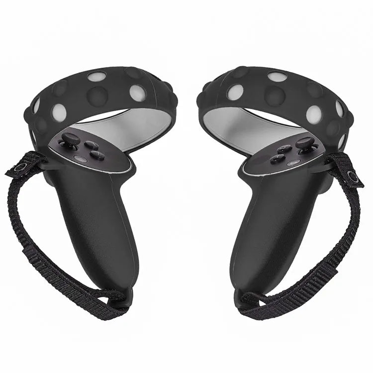 Silicone Touch Controller Grip with Adjustable Anti-Throw Strap for Meta Quest 3 / 3S