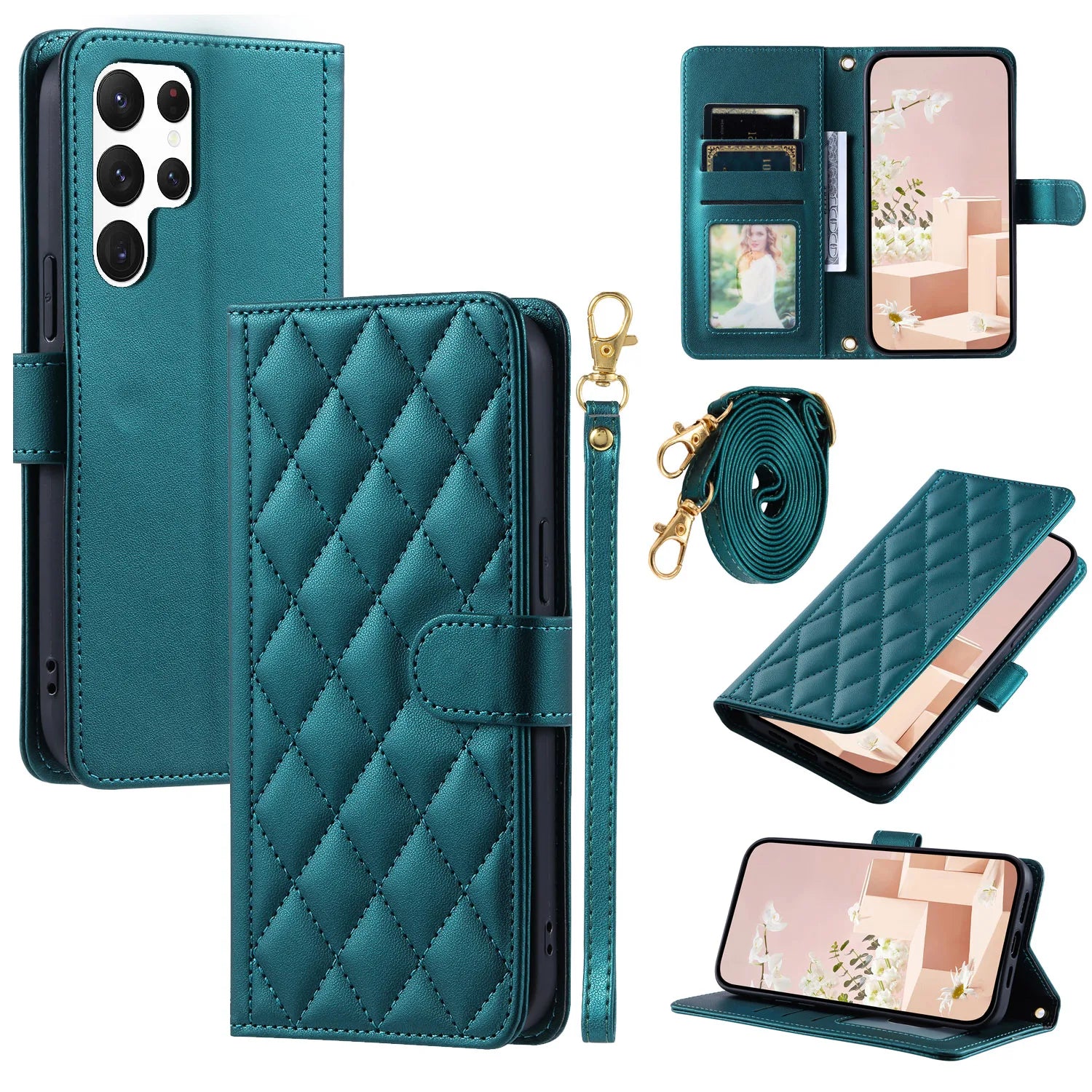 Premium Fashion Crossbody Leather Phone Case for Samsung Galaxy S26 Series