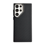 Carbon Fiber Textured Magnetic Case with Raised Camera Protection for Samsung Galaxy S23 Series