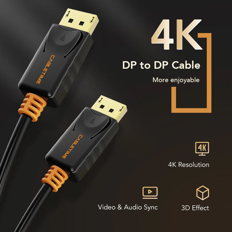 CABLETIME High-Definition DisplayPort Cable