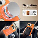 Shockproof Hinge-Reinforced Foldable Case with Lens Protection for iPhone Duo