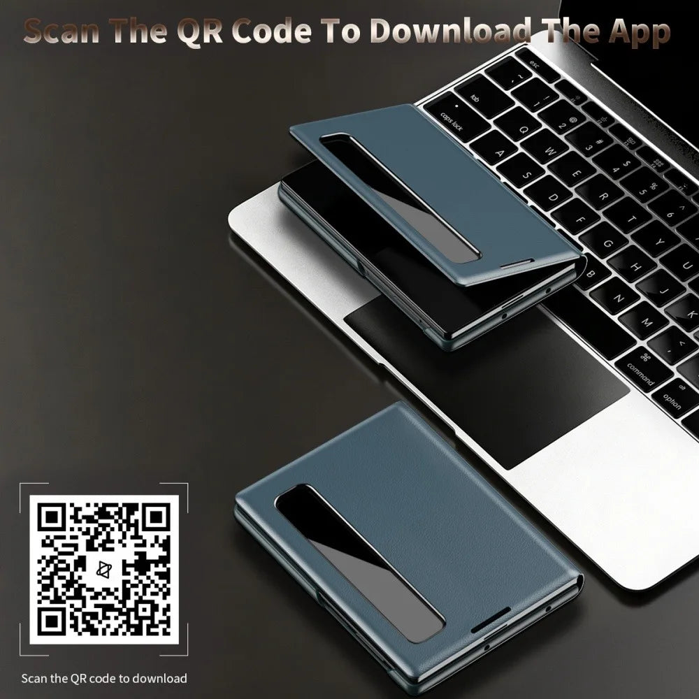 Smart View Window Flip Case with Kickstand for Samsung Galaxy Z Fold 8