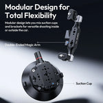 Ulanzi TB15 Suction Cup Mount with Double-Ended Magic Arm