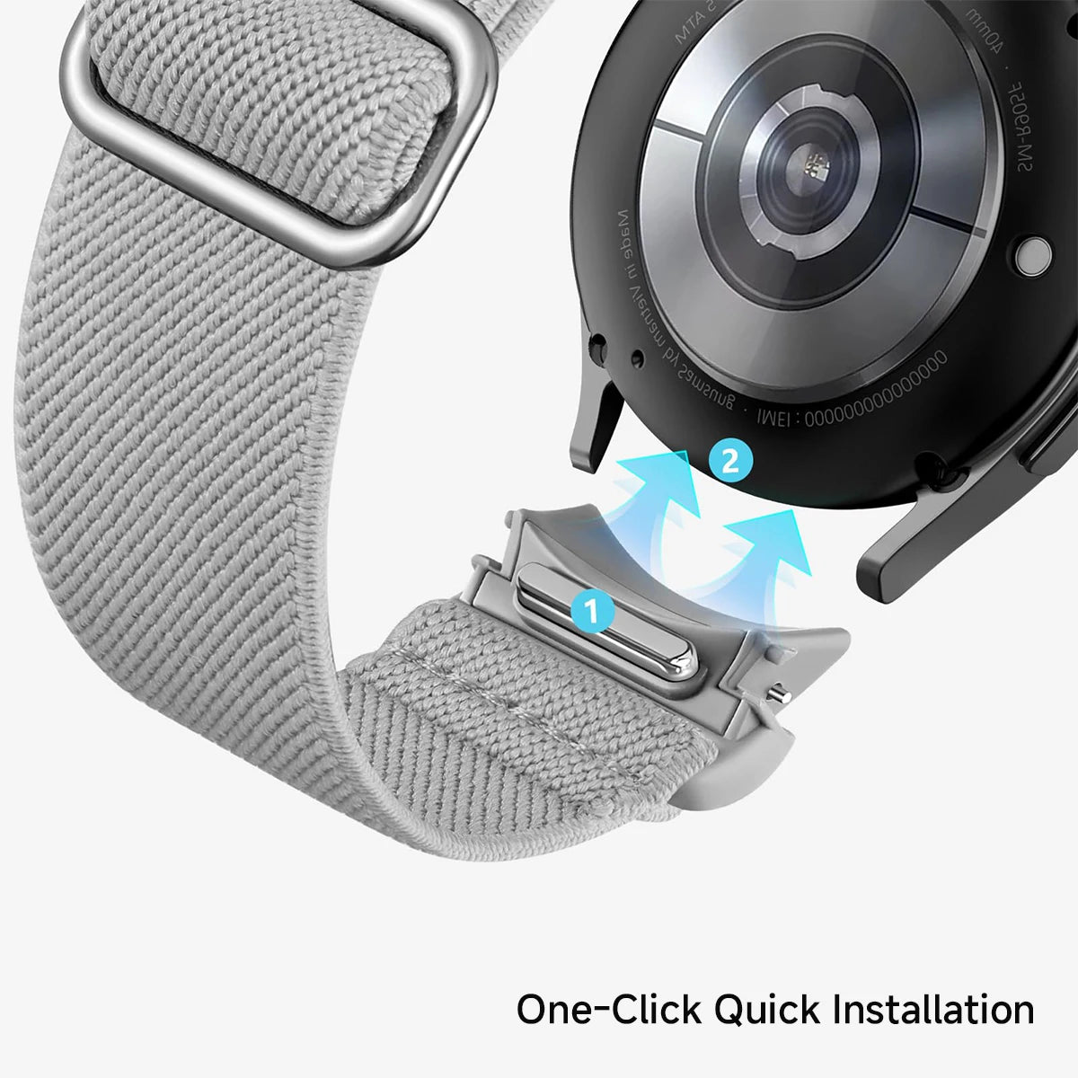 Elastic Nylon Wave Pattern Sport Band for Samsung Galaxy Watch 7