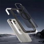 Durable Matte Translucent MagSafe Armor Case for iPhone 16 Series