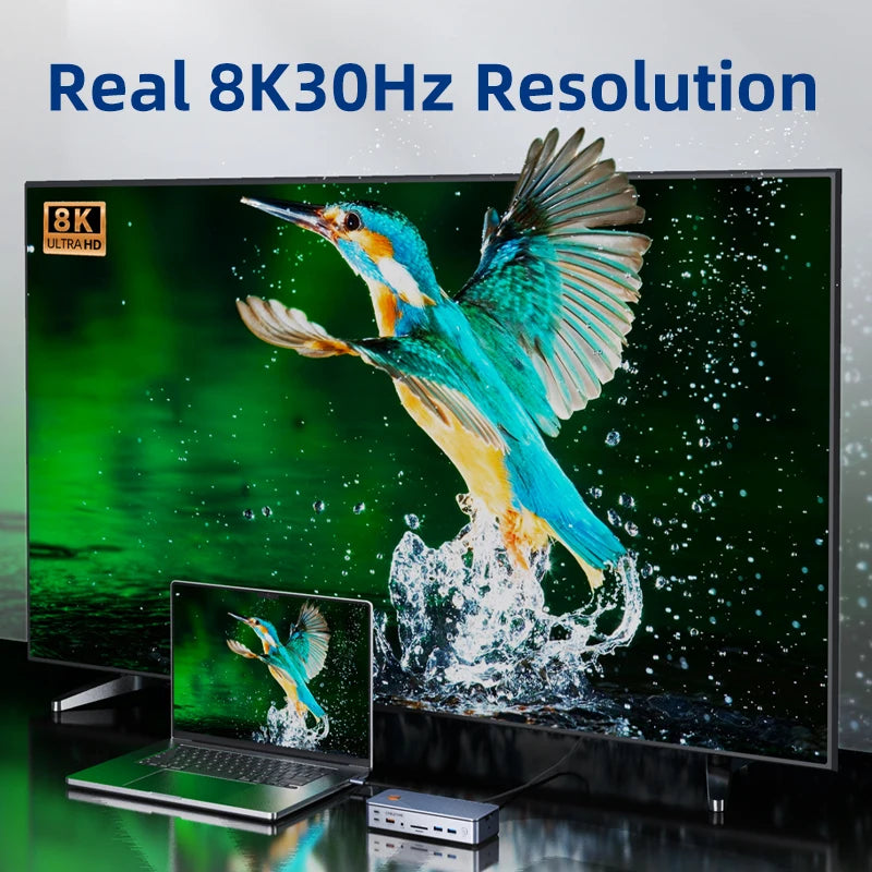 CABLETIME 15-in-1 USB-C Docking Station & SSD Enclosure