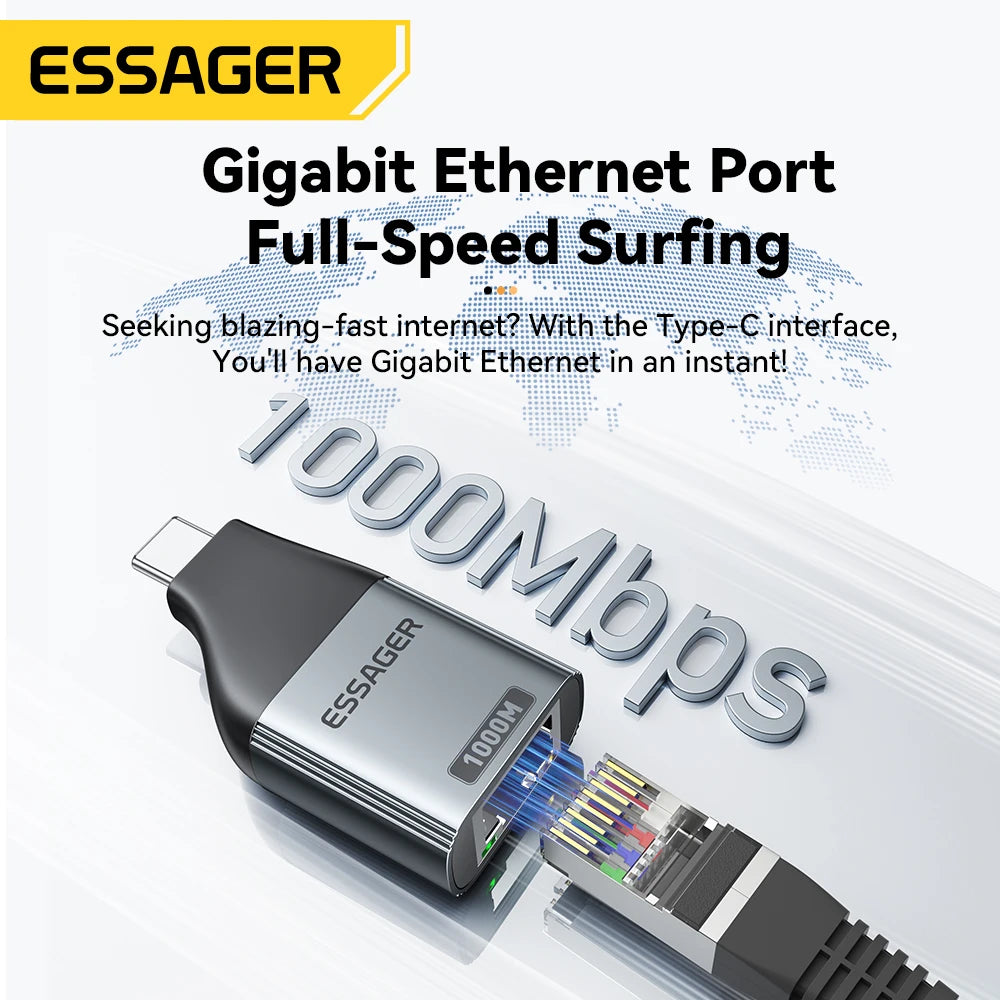 Essager Type-C to Ethernet Adapter