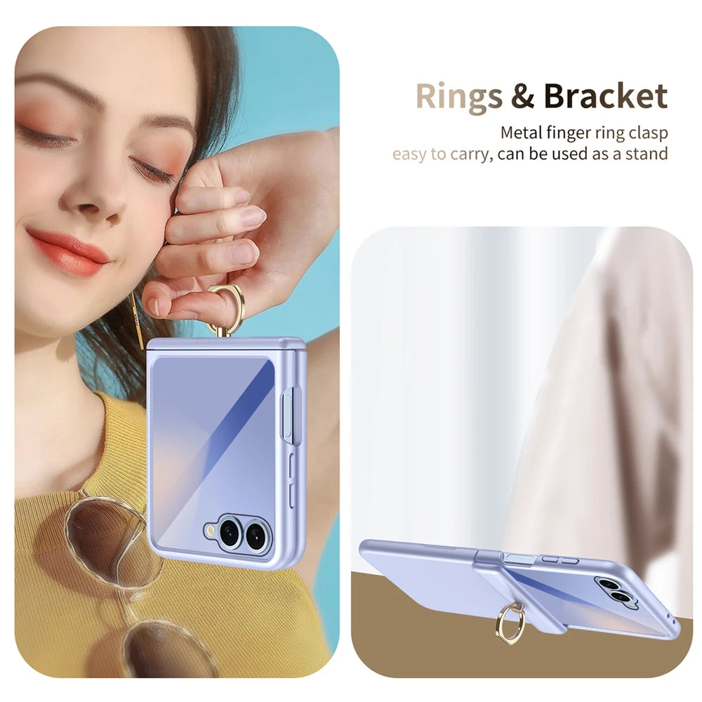 Elegant Matte Plating Shockproof Case for Samsung Galaxy Z Flip 7