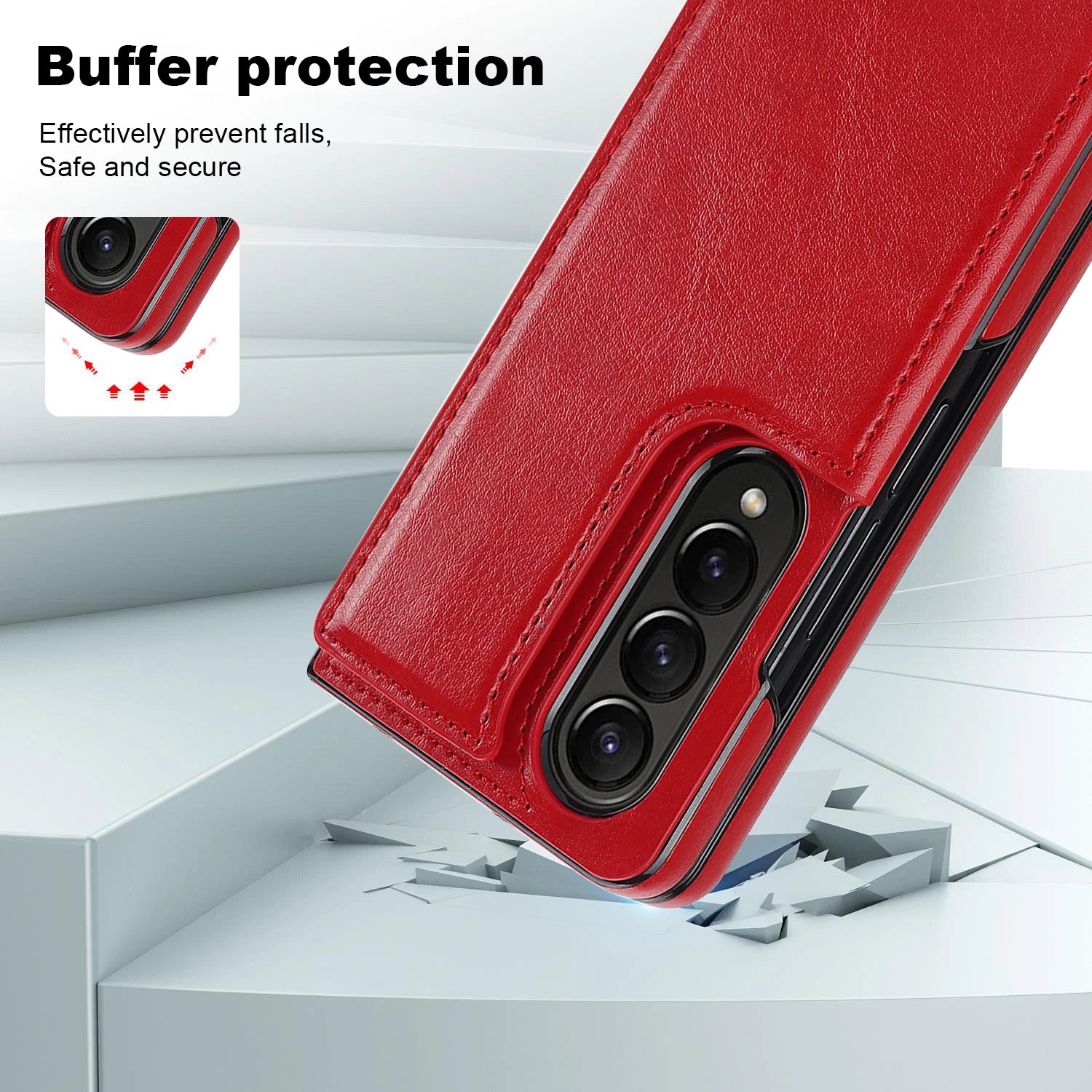 Luxury Leather Wallet Case for Samsung Galaxy Z Fold 5