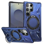 Shockproof Magnetic Armor Case with Ring Stand for Samsung Galaxy S26 Series