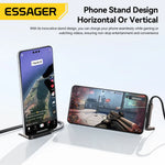 Essager 100W USB-C PD Charging Cable With Integrated Foldable Phone Stand