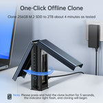 ACASIS Dual-Bay M.2 NVMe SSD Case with Cooling Fan and Clone Mode