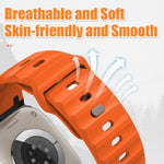 Rugged Silicone Sport Band for Apple Watch