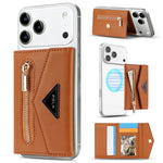 Luxury Leather Magnetic Wallet with Card Holder and Kickstand