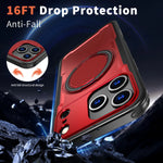 Heavy Duty MagSafe Case with 360° Rotating Bracket for iPhone 17 Series