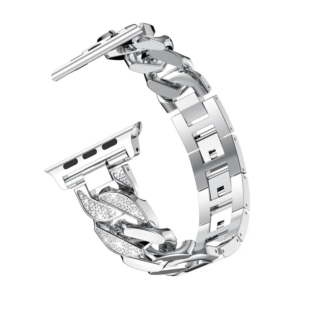Fashion Sparkling Stone Metal Replacement Band for Apple Watch
