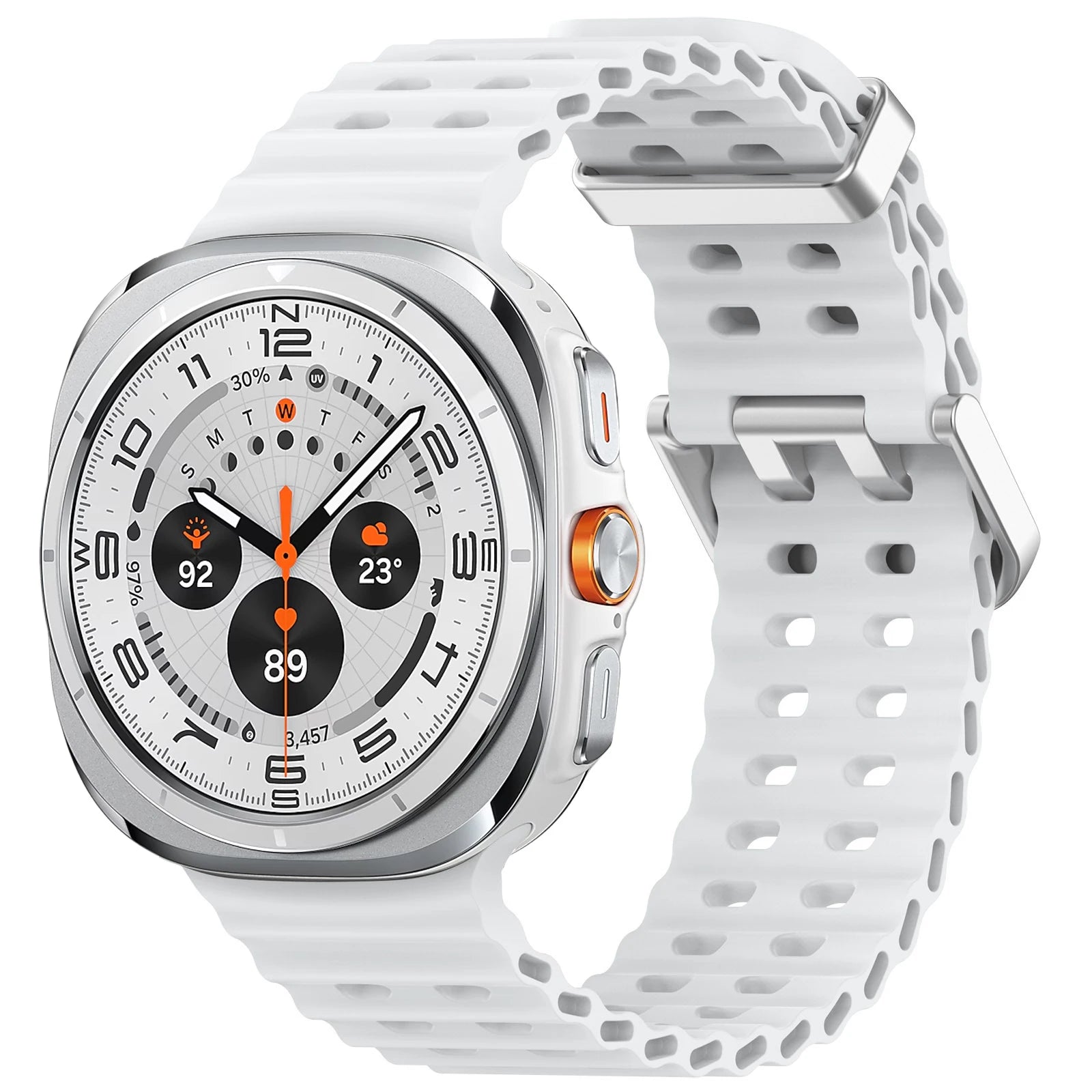 Marine Silicone Sport Band for Samsung Galaxy Watch Ultra and Samsung Galaxy Watch Ultra (2025)