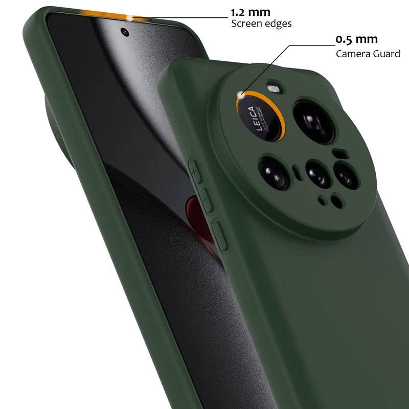 Premium Magnetic Silicone Case with Flocking Inside & Detachable Strap for Xiaomi 15 Ultra