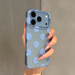 Polka Dot Shockproof TPU Case with Raised Camera Frame for iPhone 18 Series