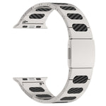Metal and Silicone Hybrid Bracelet for Apple Watch