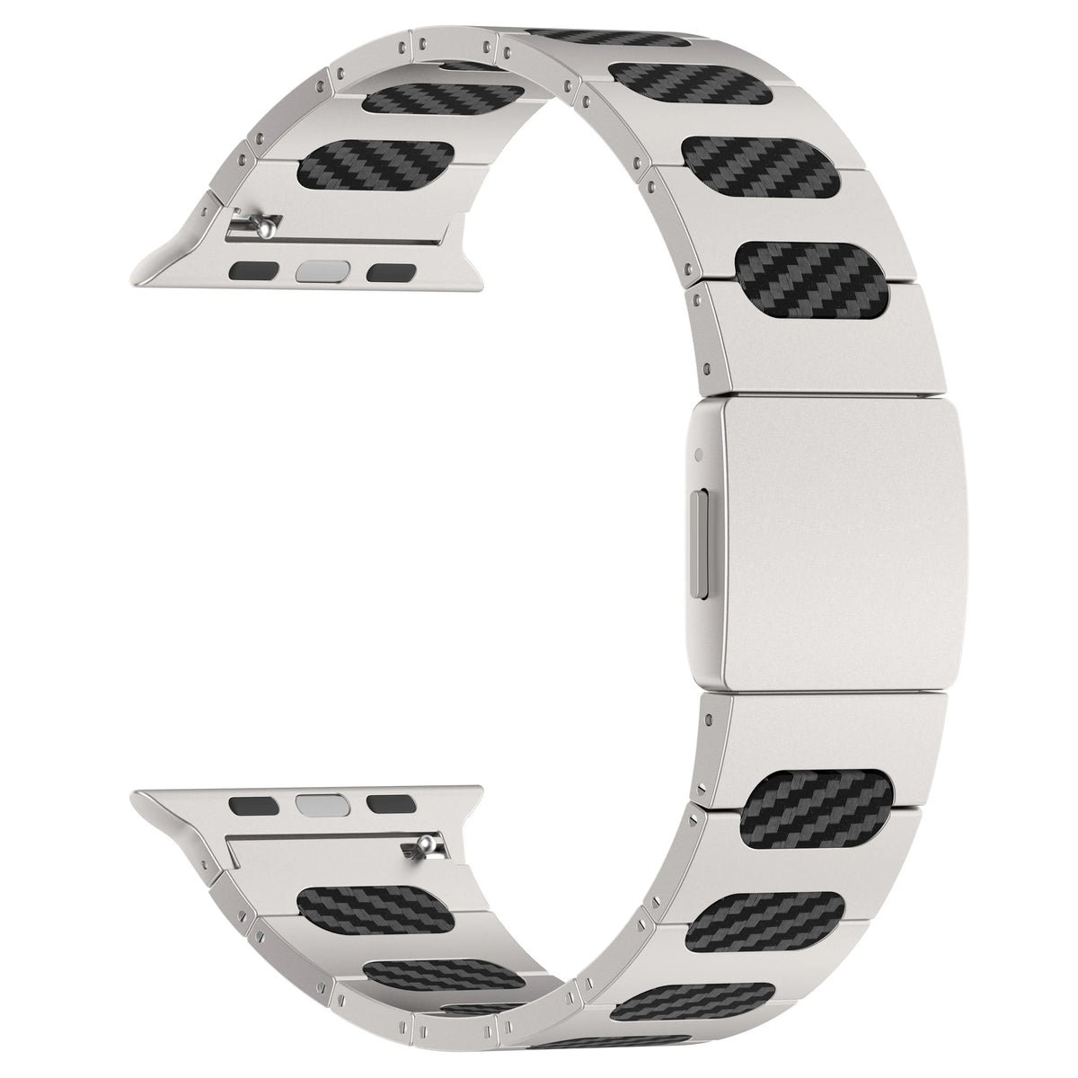 Metal and Silicone Hybrid Bracelet for Apple Watch