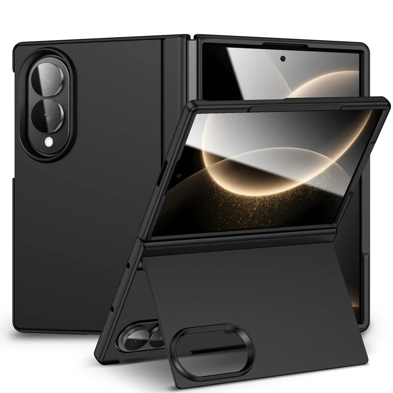 PC and TPU Kickstand Case with Hinge Protection for Samsung Galaxy Z Fold 8