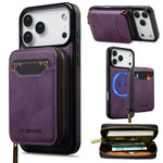 Premium Detachable MagSafe Case with Zipper Storage for iPhone 17 Series