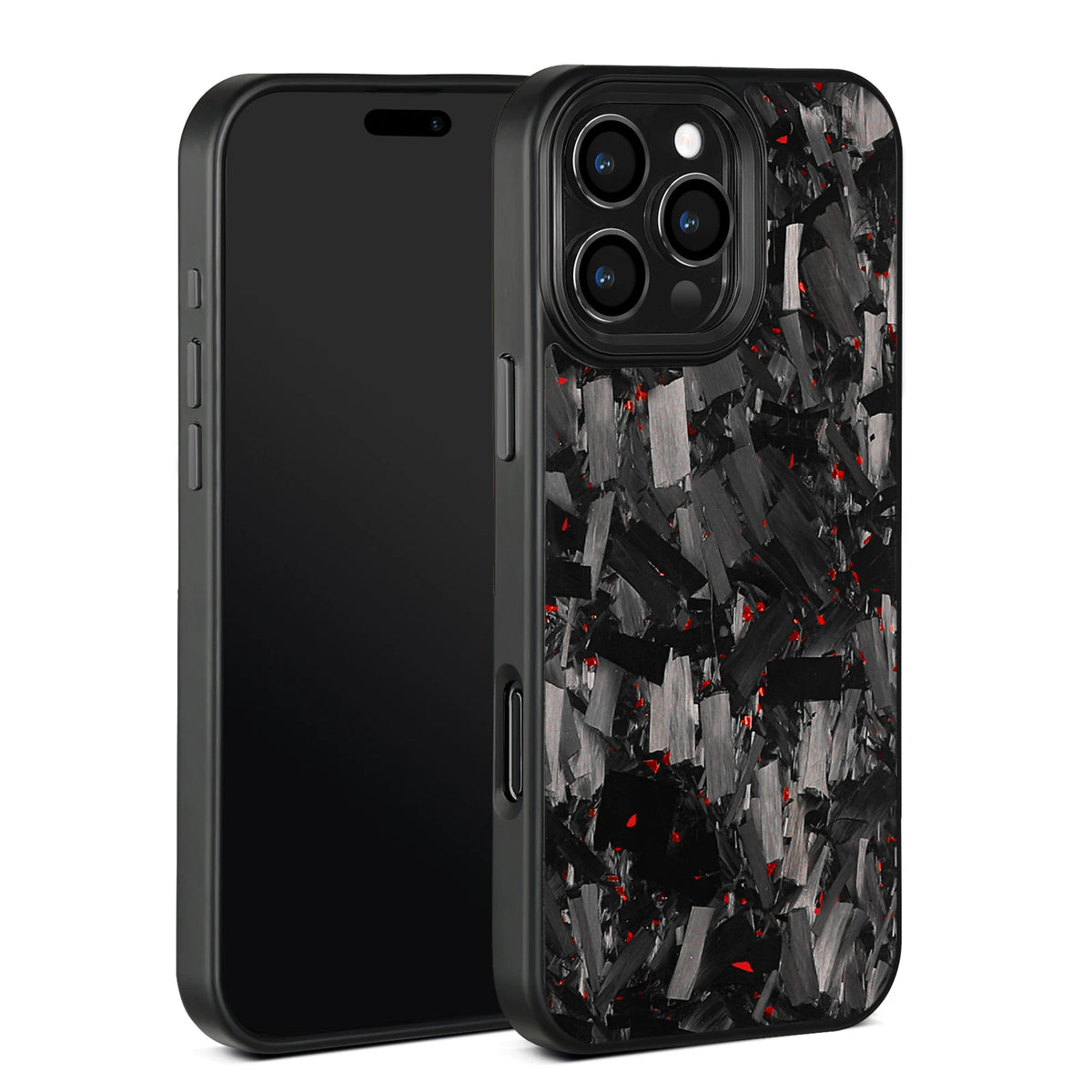 Forged Carbon MagSafe Case with Raised Camera Ring Protection for iPhone 16 Series