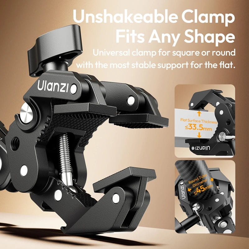 Ulanzi CO78 Magic Arm Kit With 3-Jaw Super Clamp And Phone Clip