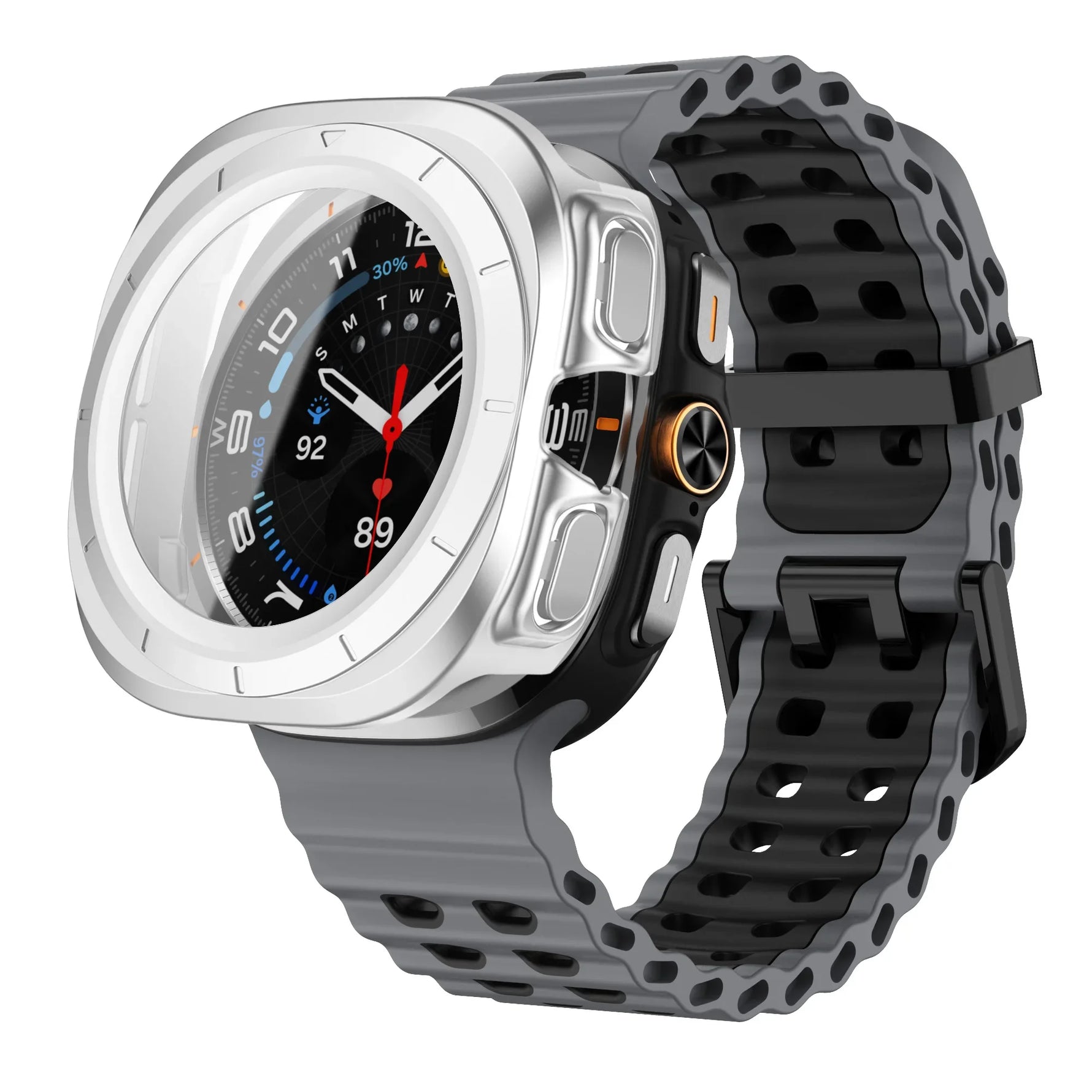 Silicone Strap & Protection Set for Samsung Galaxy Watch Ultra and Samsung Galaxy Watch Ultra (2025)