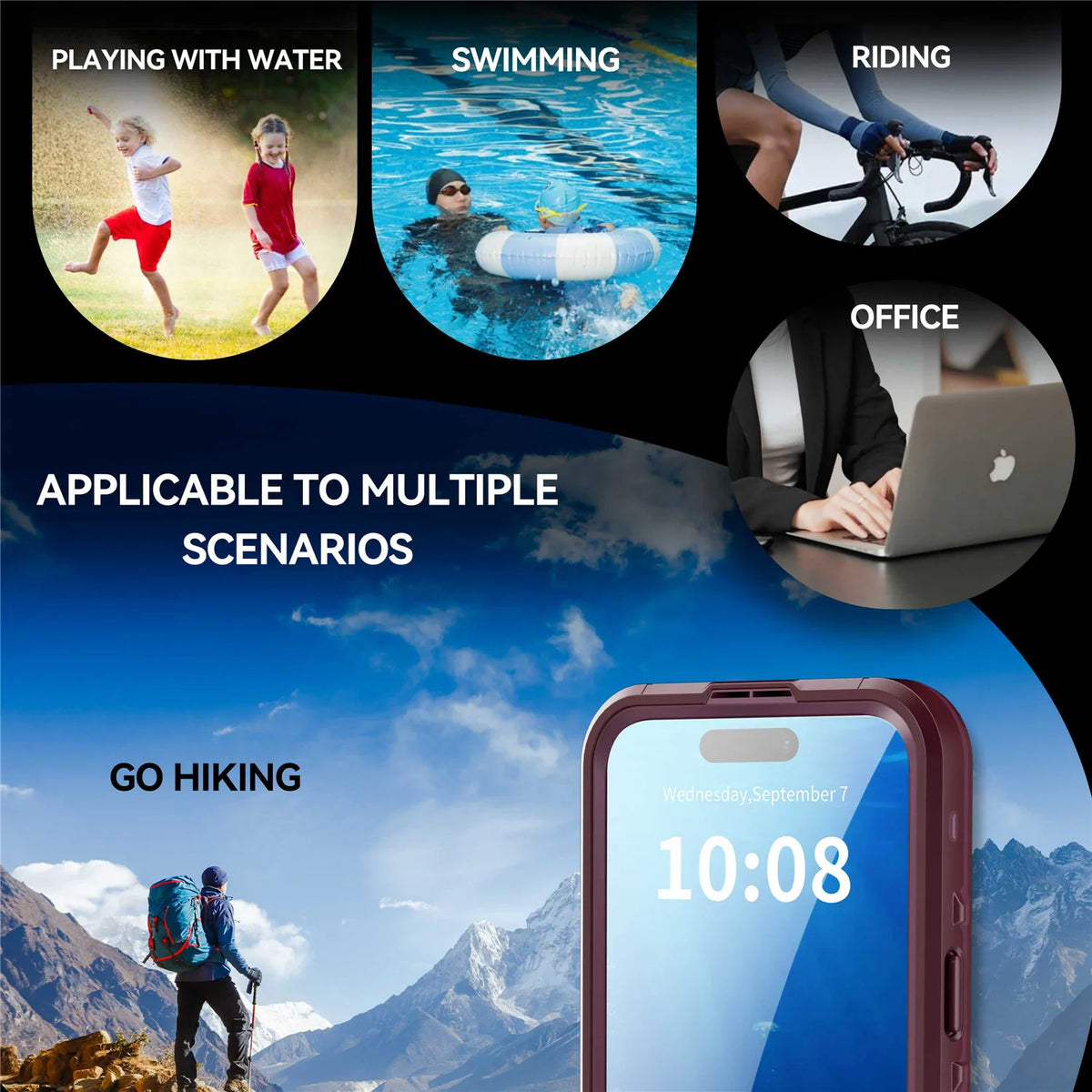 Waterproof Shockproof MagSafe Case with Reinforced Corner Protection for iPhone 18 Series