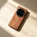Lightweight Wood Case with Raised Metal Camera Ring for OPPO Find X9 Ultra