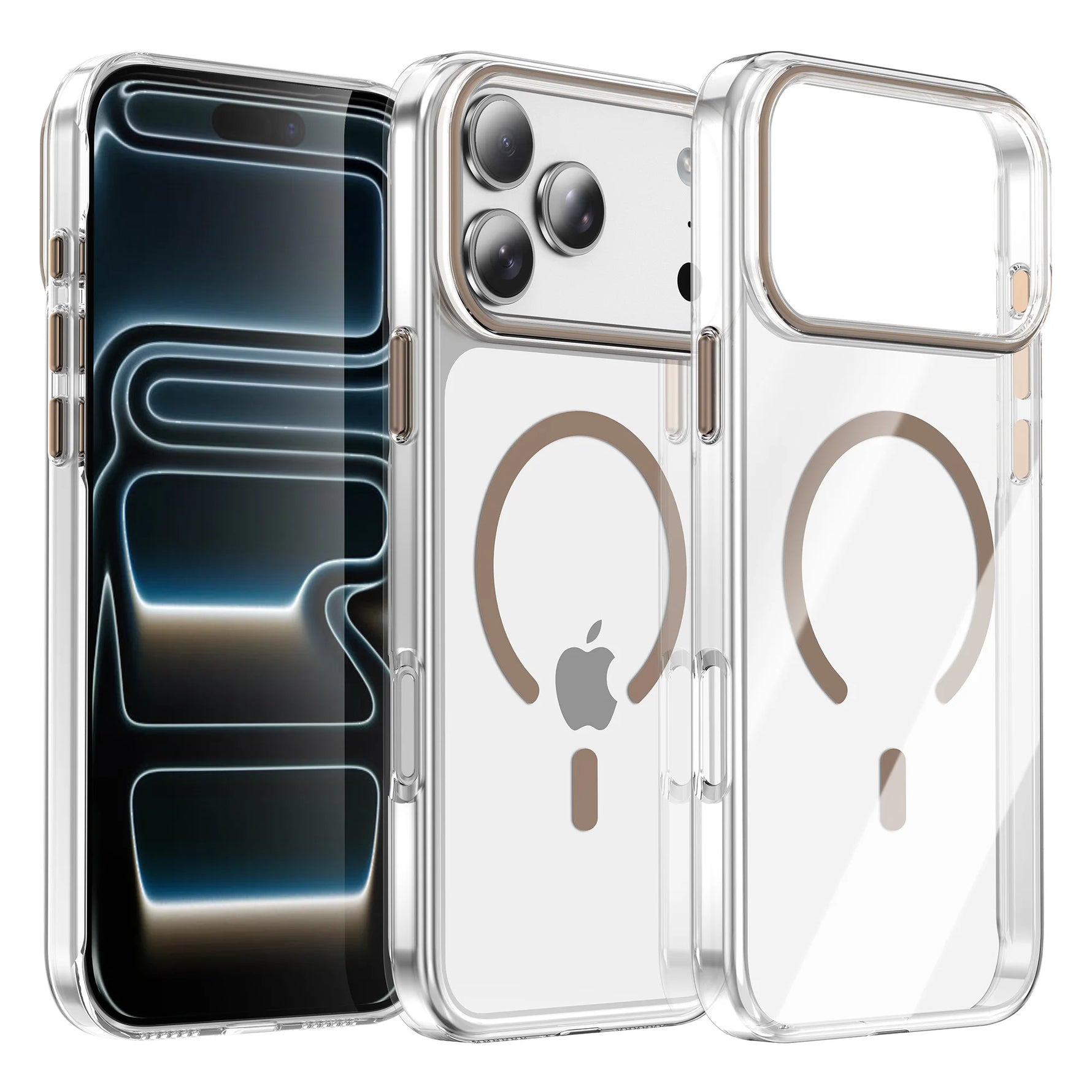 Luxury Clear MagSafe Case for iPhone 17 Series