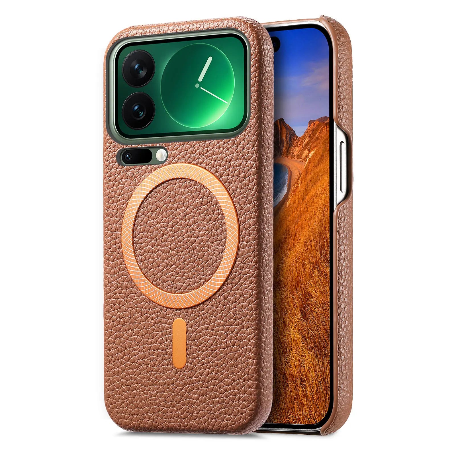 Business Lychee Grain Leather Case for Xiaomi 17 Series