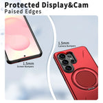 Shockproof Armor Case with Magnetic Ring Holder for Samsung Galaxy S26 Series