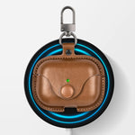 Premium Protective Leather Case with Keychain for AirPods 4