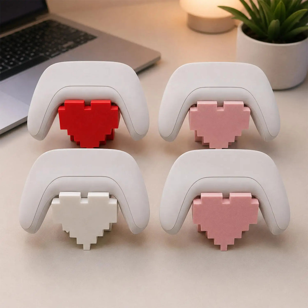 Heart-Shaped Anti-Slip Game Controller Stand