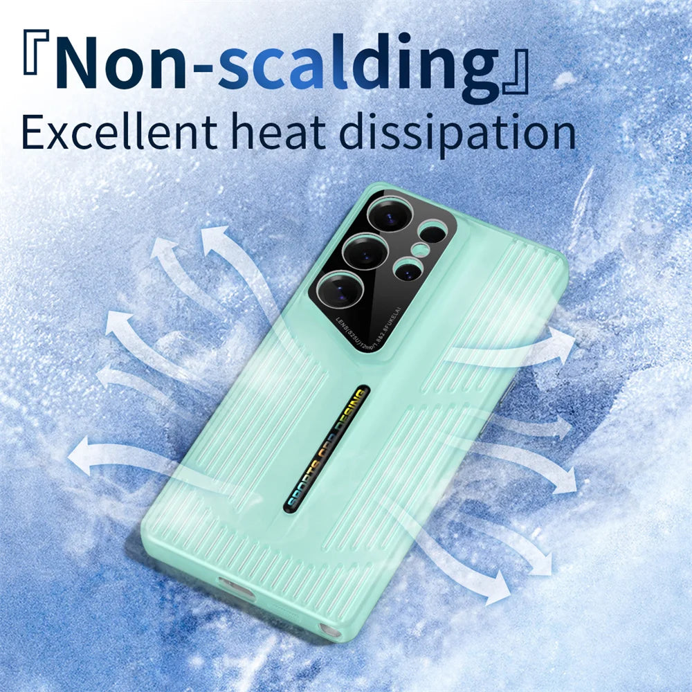 Breathable Translucent Phone Case with Heat Dissipation for Samsung Galaxy S25 Series