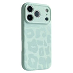 Frosted Leopard Print Silicone Case for iPhone 17 Series