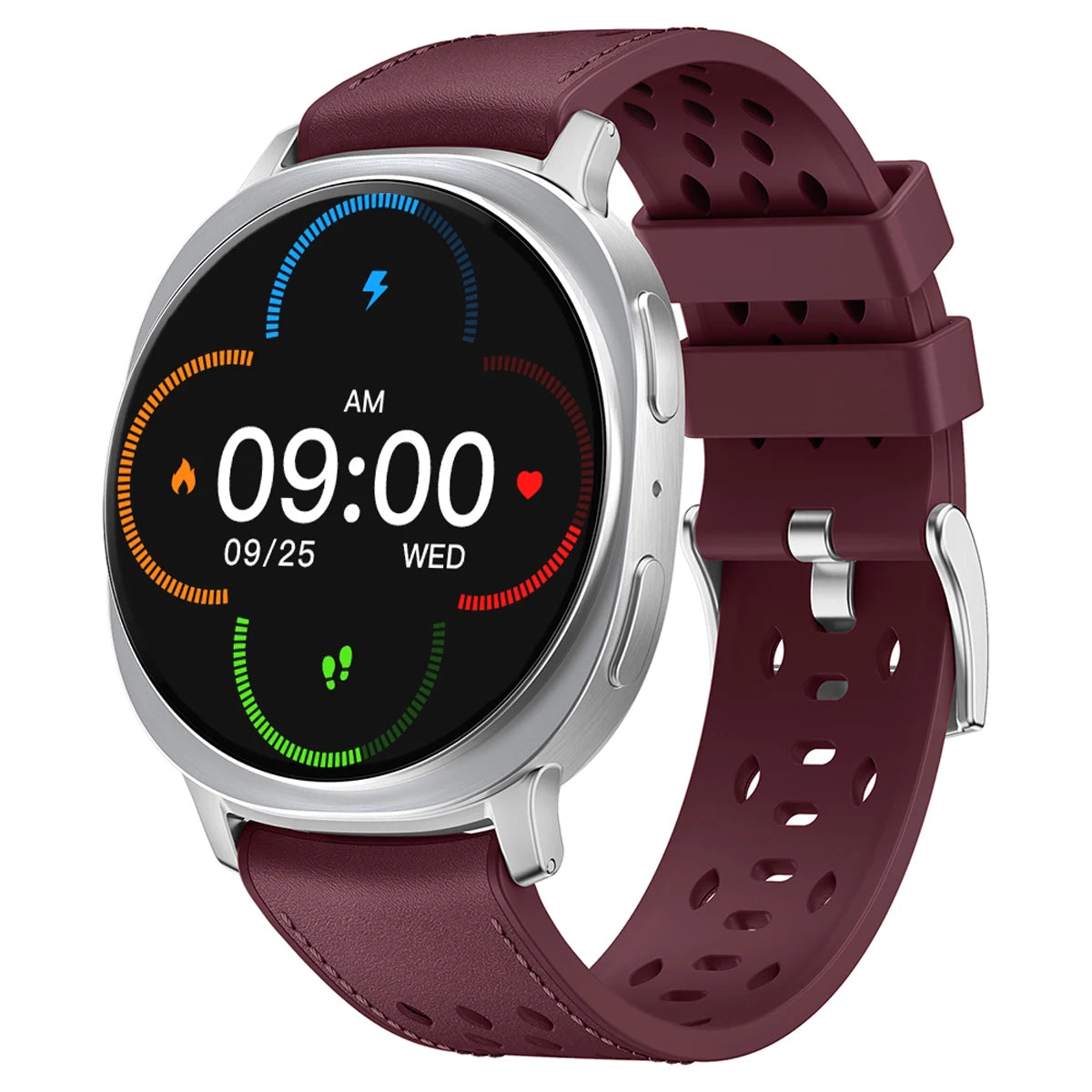 Hybrid Leather and Silicone Watch Strap with No-Gap Fit for Samsung Galaxy Watch Ultra 2