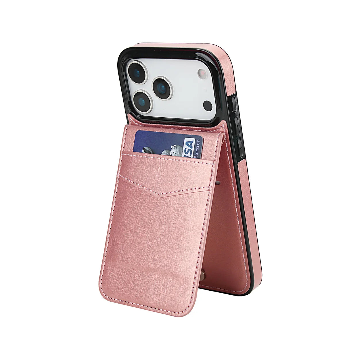 Vintage Style Leather Wallet Case for iPhone 17 Series